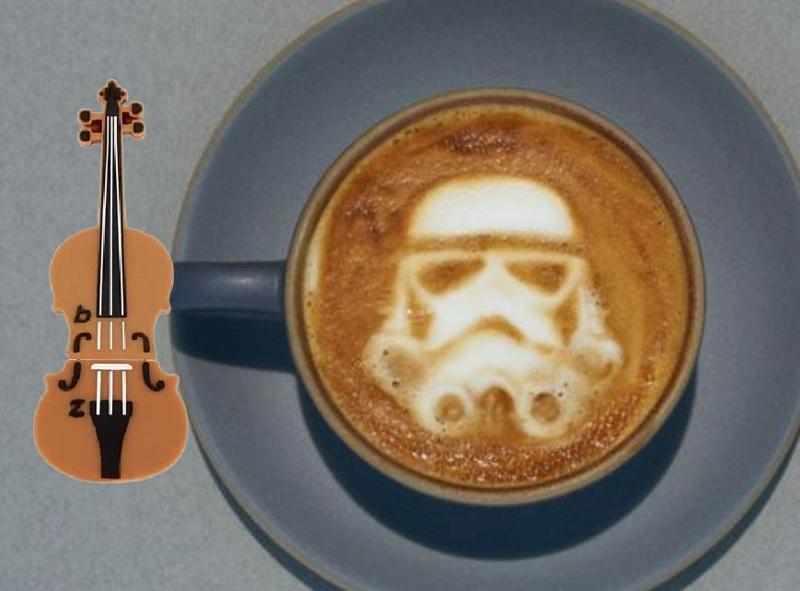 Darth Vader Coffee Stencil