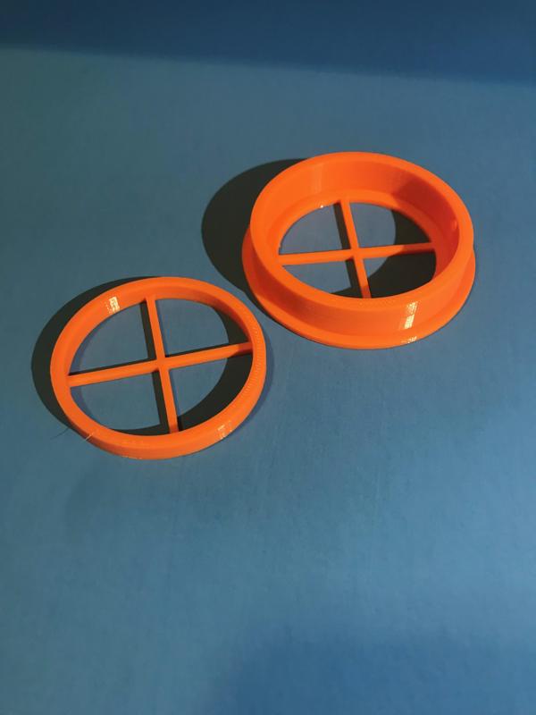 Port for face mask, holds 2 inch ( 50.8 mm ) round filter paper