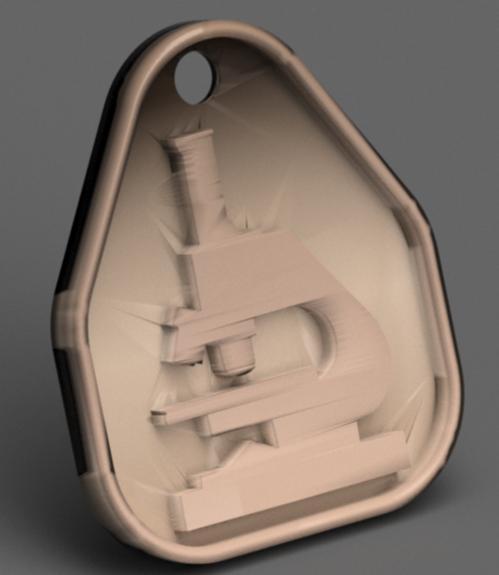 Microscope keychain