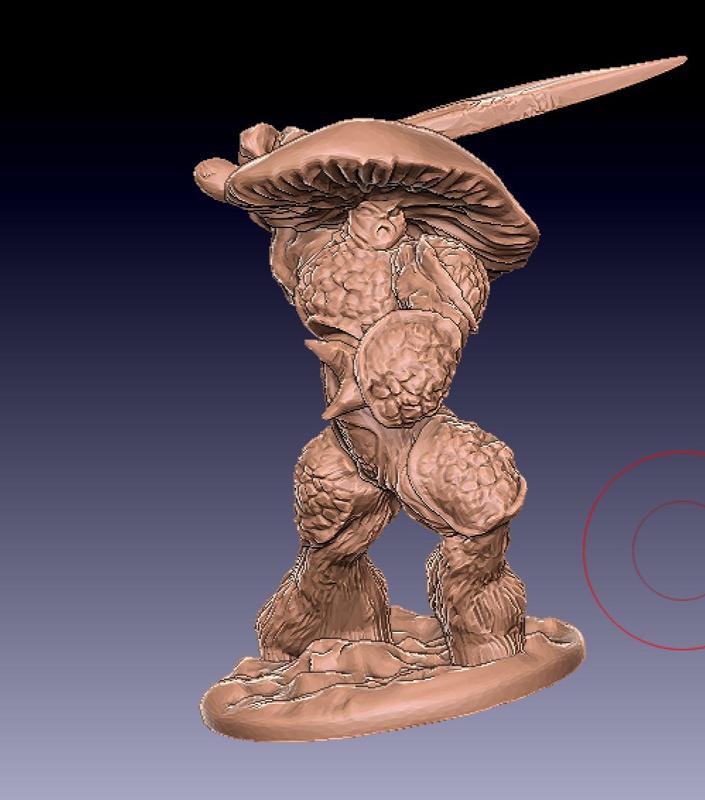 Mushroom Fighter with axe