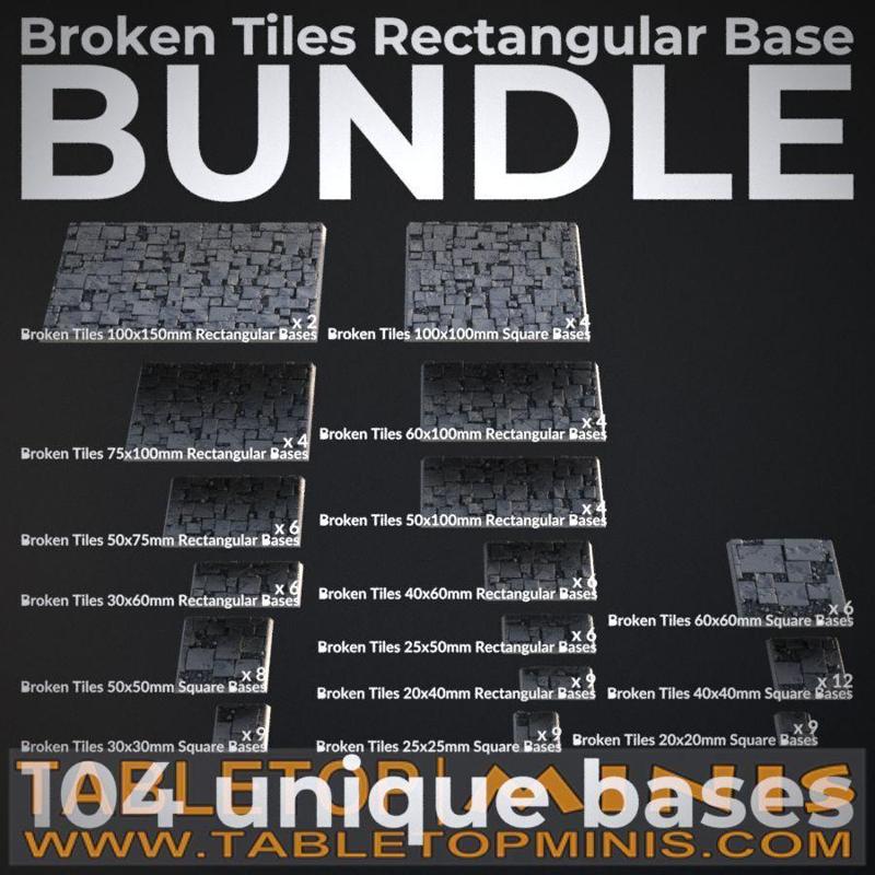 Broken Tiles Rectangular Base Bundle