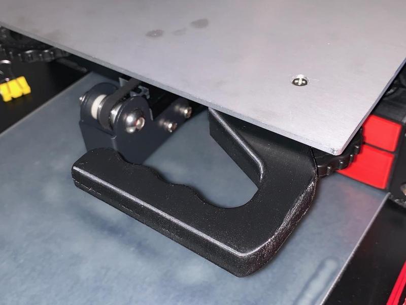Bed Handle and Camera Mount for Creality Ender 3 Stock Carriage Plate 