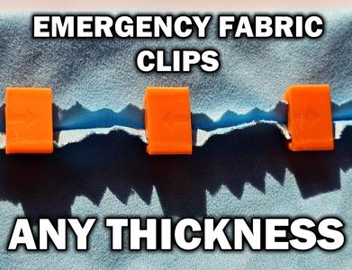 Emergency fabric repair clips