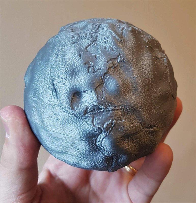 Geophysical globe: Dynamic topography