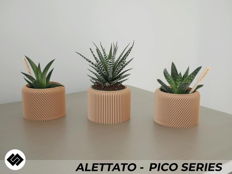 Alettato Series Triple Planter Set