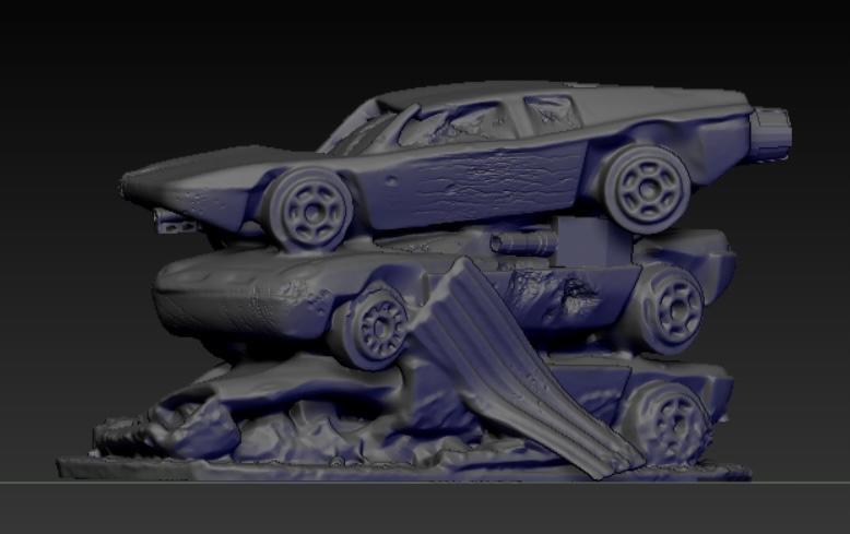 Stack of Wrecked Cars