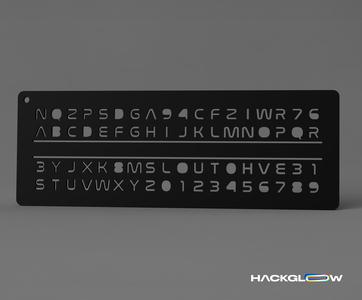 Secret Message Stencil (Simple cypher)