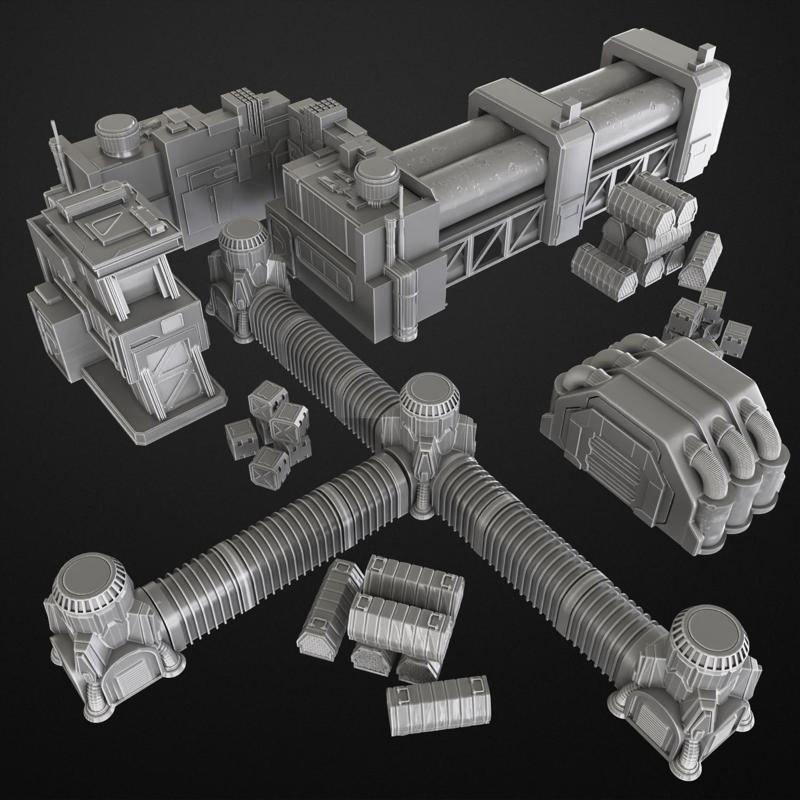 set of factory terrain