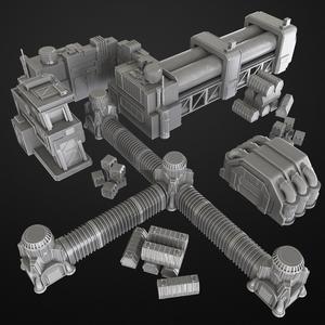 set of factory terrain
