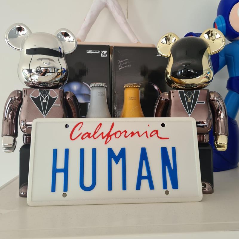 Daft Punk "Human California" Numberplate