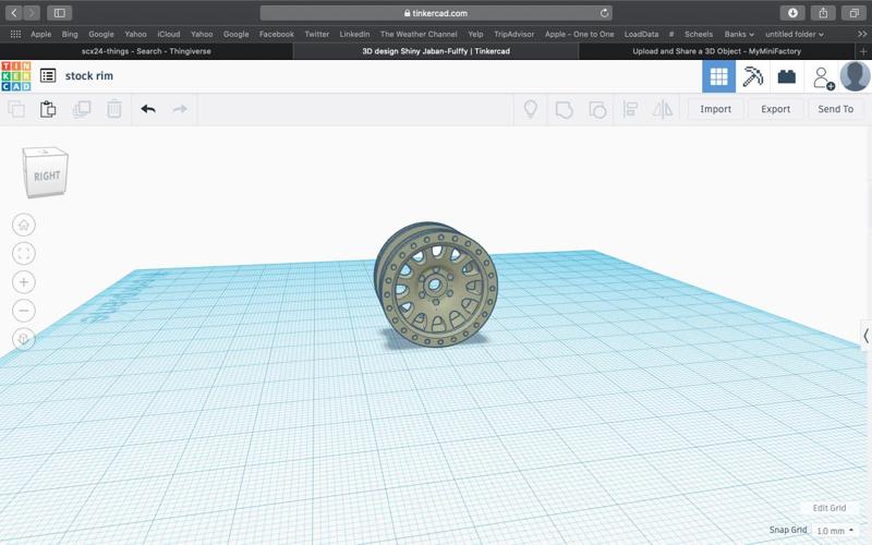 different offset scx24 rims