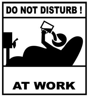 Man at work sign