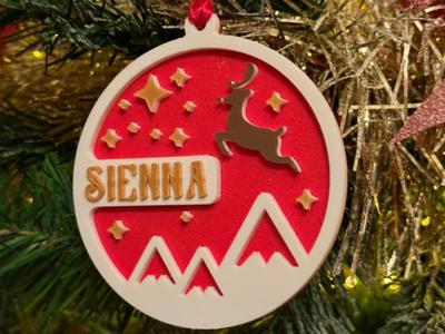 Christmas Rudolph's Trip - Ornament