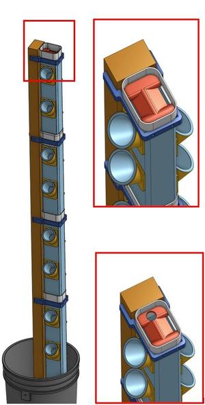 Vertical Hydroponic Tower- Diverter