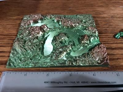 Michigan Terrain/Relief Map