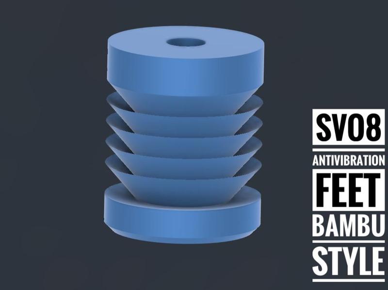 Sovol SV08 TPU Antivibration Feet "Bambu Style"