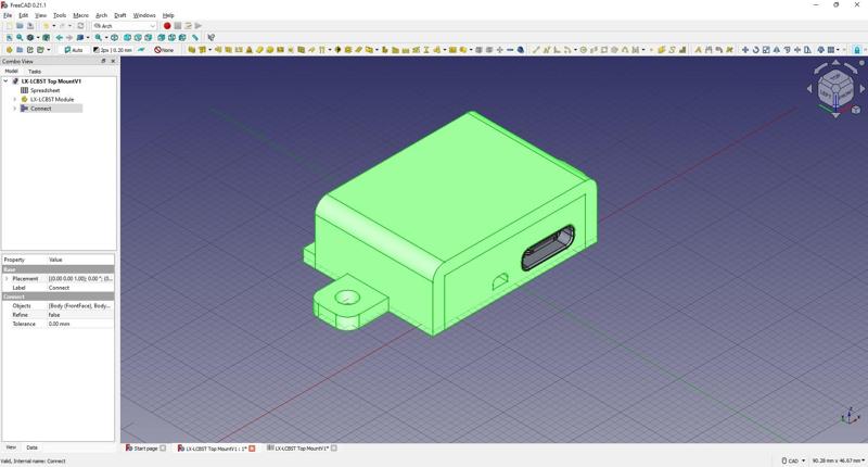 LX-LCBST Top Mount Parametric Spreadsheet