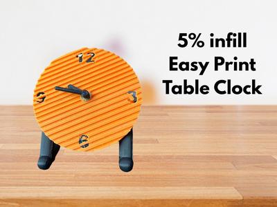 Asymmetric Modern Table Clock