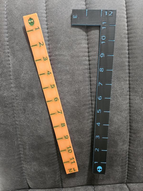 12-inch combat gauge, tabletop range ruler, Warhammer