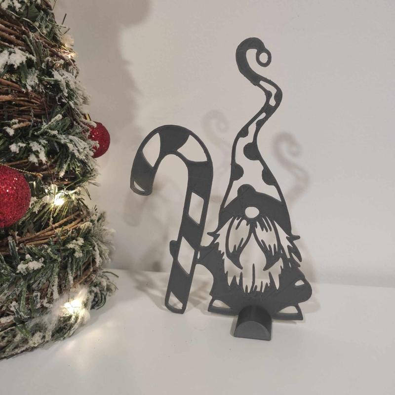 Gnome with cane