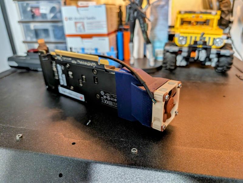 Air Duct Attachment for 40mm Fan on Nvidia Tesla P4