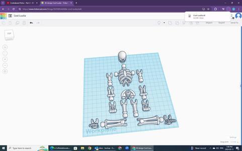 tinkercad skeleton