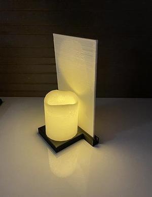Lithophane stand for tealight