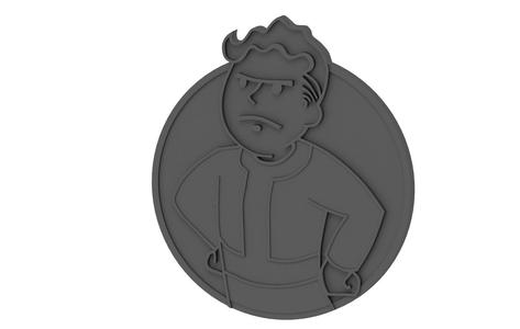 FALLOUT MEDALLION: ANGRY