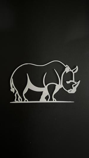 Rhinoceros Wall Art #1