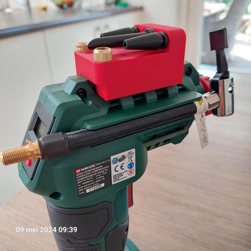 Accessories & wall tool holder for Parkside compressor PAK 20_LI-C3