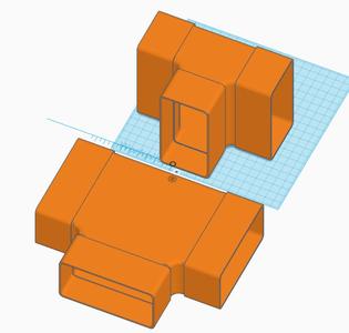 Ventilation 110x55mm 3-Way Flat and Upright Duct Link