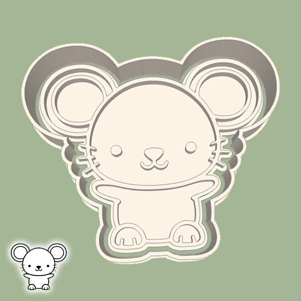 Animals cookie cutters - mouse (style 1)