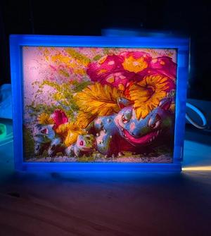 Pokemon Venusaur Lithophane Color
