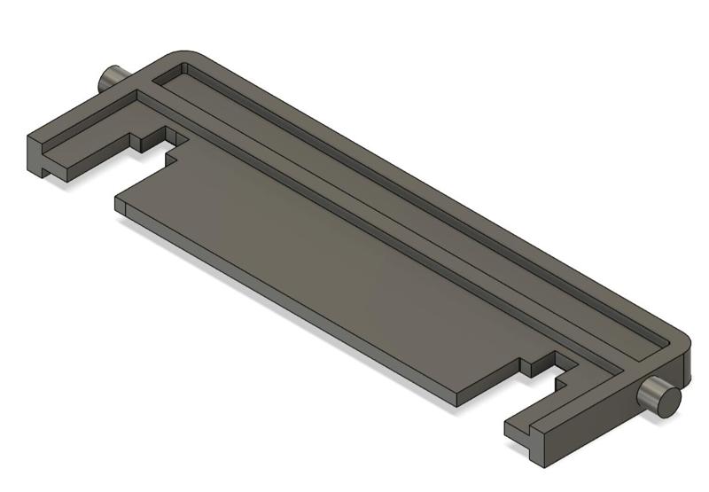 Geberit toilet inner working (Vork voor enkele plaat - oud model - 240.934.00.1)