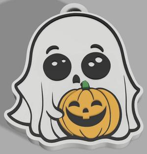 Ghost & Pumpkin Keychain NO AMS Version - Halloween 2023