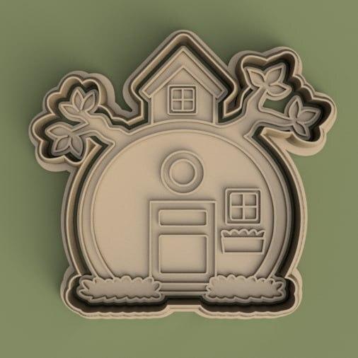 cortante + estama dela casa de masha y el oso / Masha and the Bear house cutter + stamp