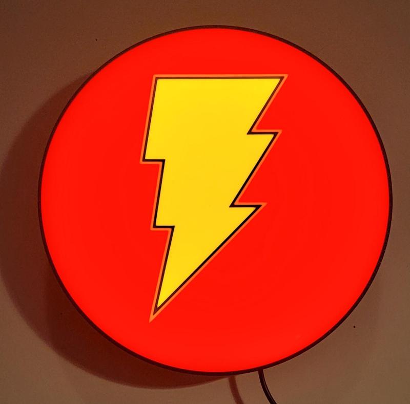 Black Adam Logo LED Lightbox