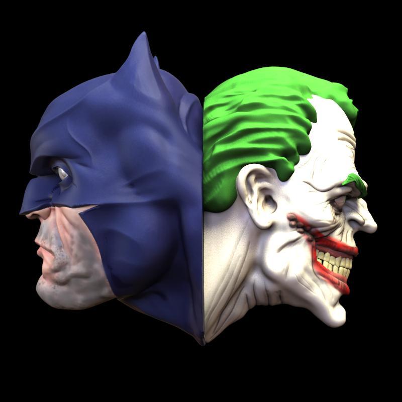 batman and joker magnetic heads
