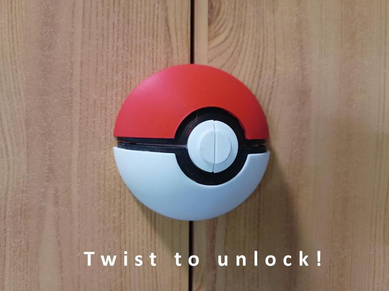 Pokeball Cabinet Lock