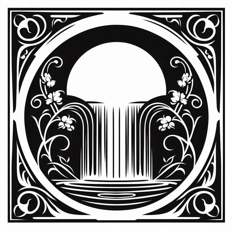 Wall art: Waterfall (two colours)