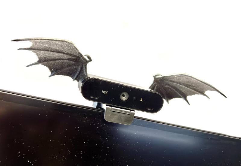 Dragon (or Bat) Wings for a Logitech Brio Web Cam