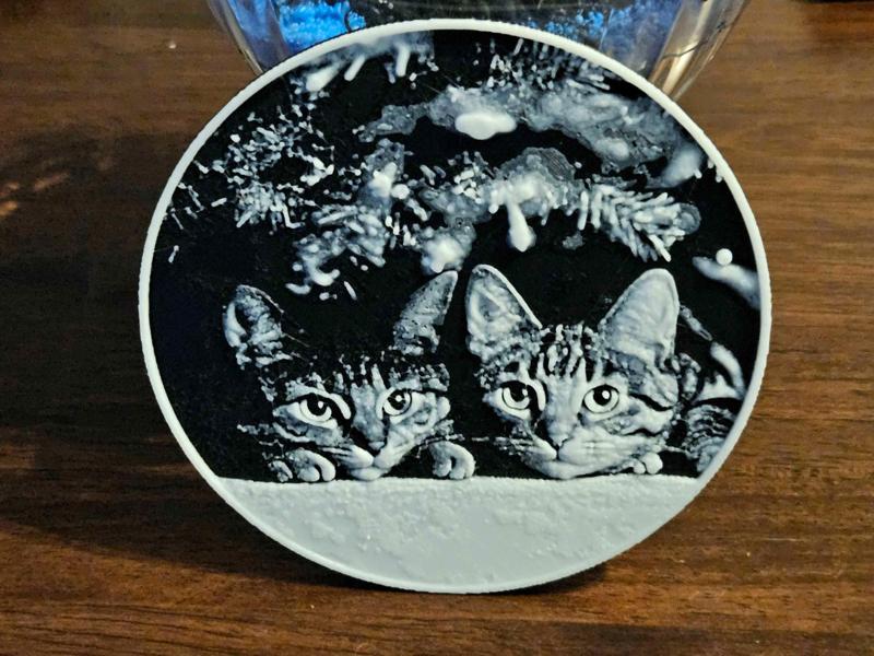 Cats under the Christmas Tree - Coaster