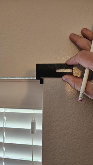 Curtain Rod install alignment tool