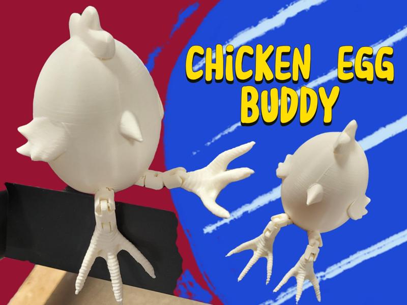 Easter chicken egg buddy articulated