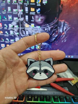 keychain cute Raccoon