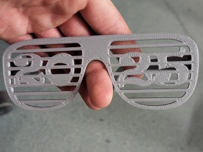 New year 2025 glasses