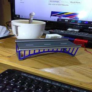 HO scale short 2 lane bridge