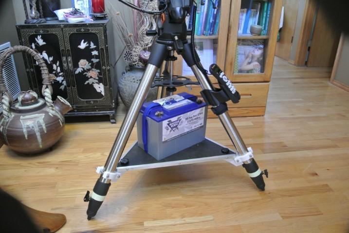 Celestron AVX tripod shelf supports