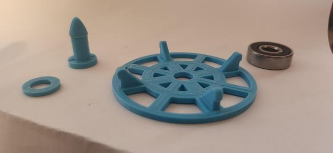 Center Axle for InLand Cardboard Spool