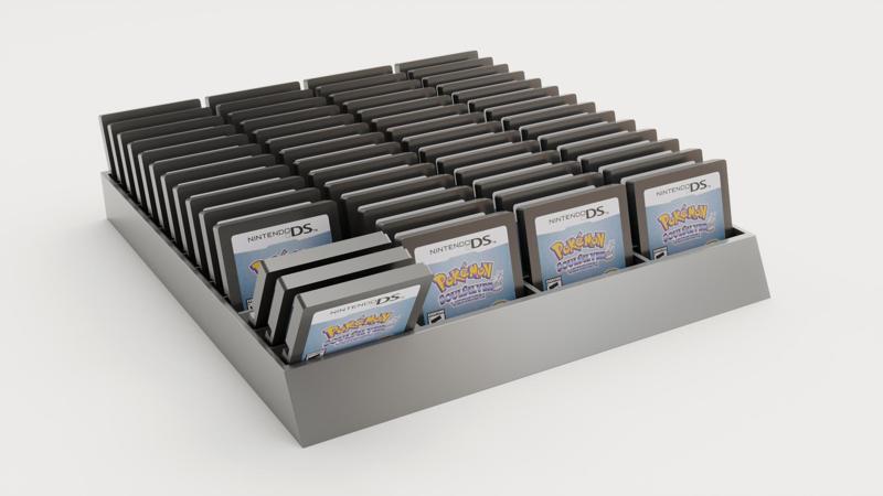 Nintendo DS cartridge holder with flip option